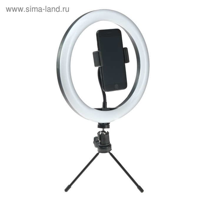 УЦЕНКА Светодиодн. лампа для селфи на штат.AKS-004,10"(26 см),20 W,3 режима,работает от USB